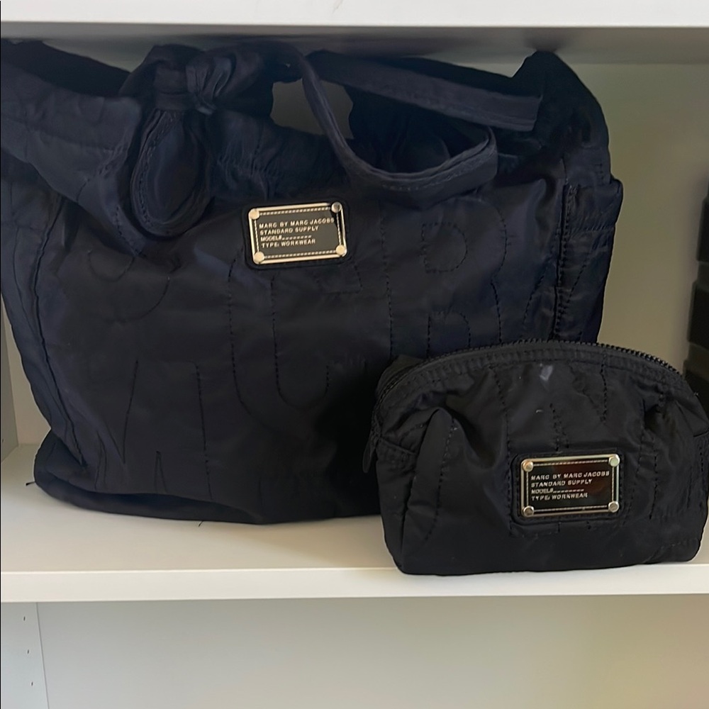 Marc Jacobs Black Nylon Tote Bag